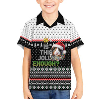 Christmas Is It Jolly Enough Guinea Pig Family Matching Off Shoulder Short Dress and Hawaiian Shirt Xmas Holiday Patterns - Wonder Print Shop
