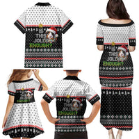 Christmas Is It Jolly Enough Guinea Pig Family Matching Puletasi and Hawaiian Shirt Xmas Holiday Patterns - Wonder Print Shop