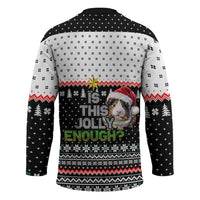 Christmas Is It Jolly Enough Guinea Pig Hockey Jersey Xmas Holiday Patterns - Wonder Print Shop
