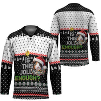 Christmas Is It Jolly Enough Guinea Pig Hockey Jersey Xmas Holiday Patterns - Wonder Print Shop