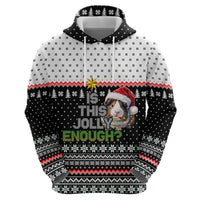 Christmas Is It Jolly Enough Guinea Pig Hoodie Xmas Holiday Patterns - Wonder Print Shop