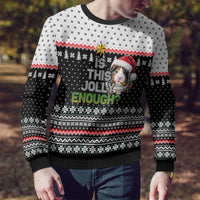 Christmas Is It Jolly Enough Guinea Pig Ugly Christmas Sweater Xmas Holiday Patterns - Wonder Print Shop