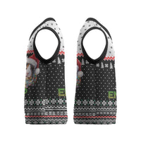 Christmas Is It Jolly Enough Guinea Pig Christmas Knitted V-Neck Vest Xmas Holiday Patterns - Wonder Print Shop