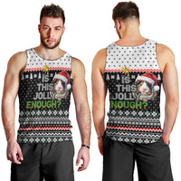 Christmas Is It Jolly Enough Guinea Pig Men Tank Top Xmas Holiday Patterns - Wonder Print Shop