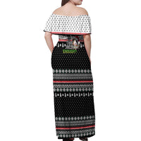 Christmas Is It Jolly Enough Guinea Pig Off Shoulder Maxi Dress Xmas Holiday Patterns - Wonder Print Shop