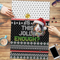 Christmas Is It Jolly Enough Guinea Pig Puzzle Xmas Holiday Patterns - Wonder Print Shop