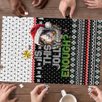 Christmas Is It Jolly Enough Guinea Pig Puzzle Xmas Holiday Patterns - Wonder Print Shop