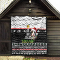 Christmas Is It Jolly Enough Guinea Pig Quilt Xmas Holiday Patterns - Wonder Print Shop