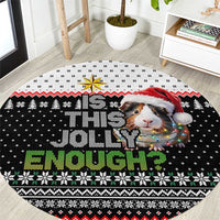 Christmas Is It Jolly Enough Guinea Pig Round Carpet Xmas Holiday Patterns - Wonder Print Shop