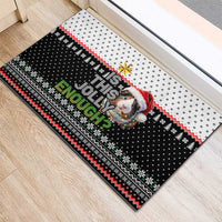 Christmas Is It Jolly Enough Guinea Pig Rubber Doormat Xmas Holiday Patterns - Wonder Print Shop