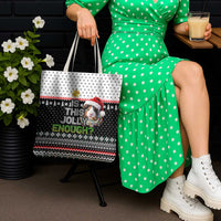 Christmas Is It Jolly Enough Guinea Pig Tote Bag Xmas Holiday Patterns - Wonder Print Shop