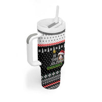 Christmas Is It Jolly Enough Guinea Pig Tumbler With Handle Xmas Holiday Patterns - Wonder Print Shop