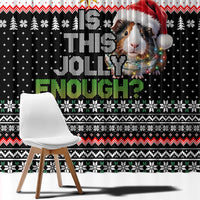 Christmas Is It Jolly Enough Guinea Pig Window Curtain Xmas Holiday Patterns - Wonder Print Shop