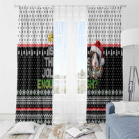 Christmas Is It Jolly Enough Guinea Pig Window Curtain Xmas Holiday Patterns - Wonder Print Shop