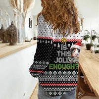 Christmas Is It Jolly Enough Guinea Pig Women Casual Shirt Xmas Holiday Patterns - Wonder Print Shop