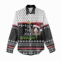 Christmas Is It Jolly Enough Guinea Pig Women Casual Shirt Xmas Holiday Patterns - Wonder Print Shop