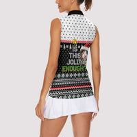 Christmas Is It Jolly Enough Guinea Pig Women Sleeveless Polo Shirt Xmas Holiday Patterns - Wonder Print Shop