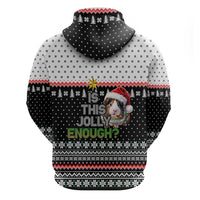 Christmas Is It Jolly Enough Guinea Pig Zip Hoodie Xmas Holiday Patterns - Wonder Print Shop