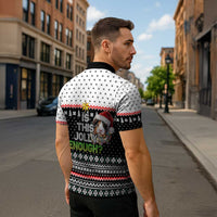 Christmas Is It Jolly Enough Guinea Pig Zipper Polo Shirt Xmas Holiday Patterns - Wonder Print Shop