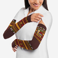 Christmas Its The Most Wonderful Time For A Beer Arm Sleeves Xmas Holiday Patterns - Wonder Print Shop