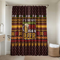 Christmas Its The Most Wonderful Time For A Beer Bathroom Set Xmas Holiday Patterns - Wonder Print Shop