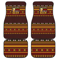 Christmas Its The Most Wonderful Time For A Beer Car Mats Xmas Holiday Patterns - Wonder Print Shop
