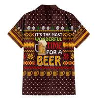Christmas Its The Most Wonderful Time For A Beer Family Matching Mermaid Dress and Hawaiian Shirt Xmas Holiday Patterns - Wonder Print Shop