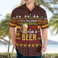 Christmas Its The Most Wonderful Time For A Beer Hawaiian Shirt Xmas Holiday Patterns - Wonder Print Shop