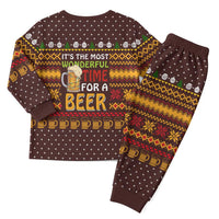 Christmas Its The Most Wonderful Time For A Beer Christmas Pajama Set Xmas Holiday Patterns - Wonder Print Shop
