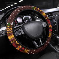 Christmas Its The Most Wonderful Time For A Beer Steering Wheel Cover Xmas Holiday Patterns - Wonder Print Shop