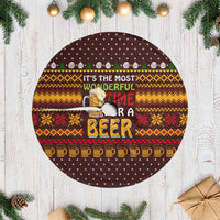 Christmas Its The Most Wonderful Time For A Beer Tree Skirt Xmas Holiday Patterns - Wonder Print Shop