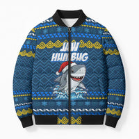 Christmas Jaw Humbug Bomber Puffer Jacket Xmas Holiday Patterns - Wonder Print Shop