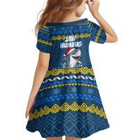 Christmas Jaw Humbug Family Matching Long Sleeve Bodycon Dress and Hawaiian Shirt Xmas Holiday Patterns - Wonder Print Shop