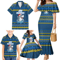 Christmas Jaw Humbug Family Matching Mermaid Dress and Hawaiian Shirt Xmas Holiday Patterns - Wonder Print Shop