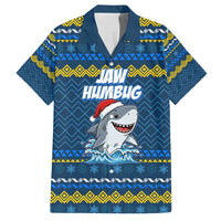 Christmas Jaw Humbug Family Matching Short Sleeve Bodycon Dress and Hawaiian Shirt Xmas Holiday Patterns - Wonder Print Shop