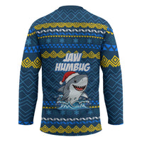 Christmas Jaw Humbug Hockey Jersey Xmas Holiday Patterns - Wonder Print Shop