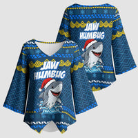 Christmas Jaw Humbug Kimono Sleeve Blouse Xmas Holiday Patterns - Wonder Print Shop