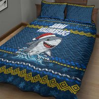 Christmas Jaw Humbug Quilt Bed Set Xmas Holiday Patterns - Wonder Print Shop