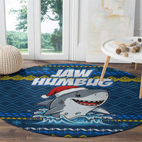 Christmas Jaw Humbug Round Carpet Xmas Holiday Patterns - Wonder Print Shop