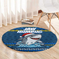 Christmas Jaw Humbug Round Carpet Xmas Holiday Patterns - Wonder Print Shop
