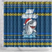 Christmas Jaw Humbug Shower Curtain Xmas Holiday Patterns - Wonder Print Shop
