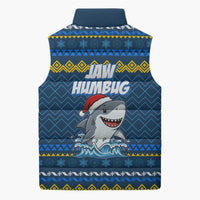 Christmas Jaw Humbug Sleeveless Puffer Jacket Xmas Holiday Patterns - Wonder Print Shop