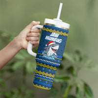 Christmas Jaw Humbug Tumbler With Handle Xmas Holiday Patterns - Wonder Print Shop