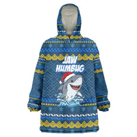 Christmas Jaw Humbug Wearable Blanket Hoodie Xmas Holiday Patterns - Wonder Print Shop