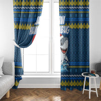 Christmas Jaw Humbug Window Curtain Xmas Holiday Patterns - Wonder Print Shop