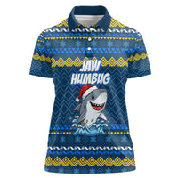 Christmas Jaw Humbug Women Polo Shirt Xmas Holiday Patterns - Wonder Print Shop