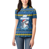 Christmas Jaw Humbug Women Polo Shirt Xmas Holiday Patterns - Wonder Print Shop