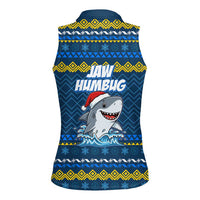 Christmas Jaw Humbug Women Sleeveless Polo Shirt Xmas Holiday Patterns - Wonder Print Shop