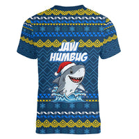 Christmas Jaw Humbug Women V-Neck T-Shirt Xmas Holiday Patterns - Wonder Print Shop