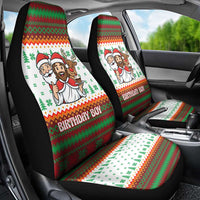 Christmas Jesus Birthday Boy Car Seat Cover Xmas Holiday Patterns - Wonder Print Shop